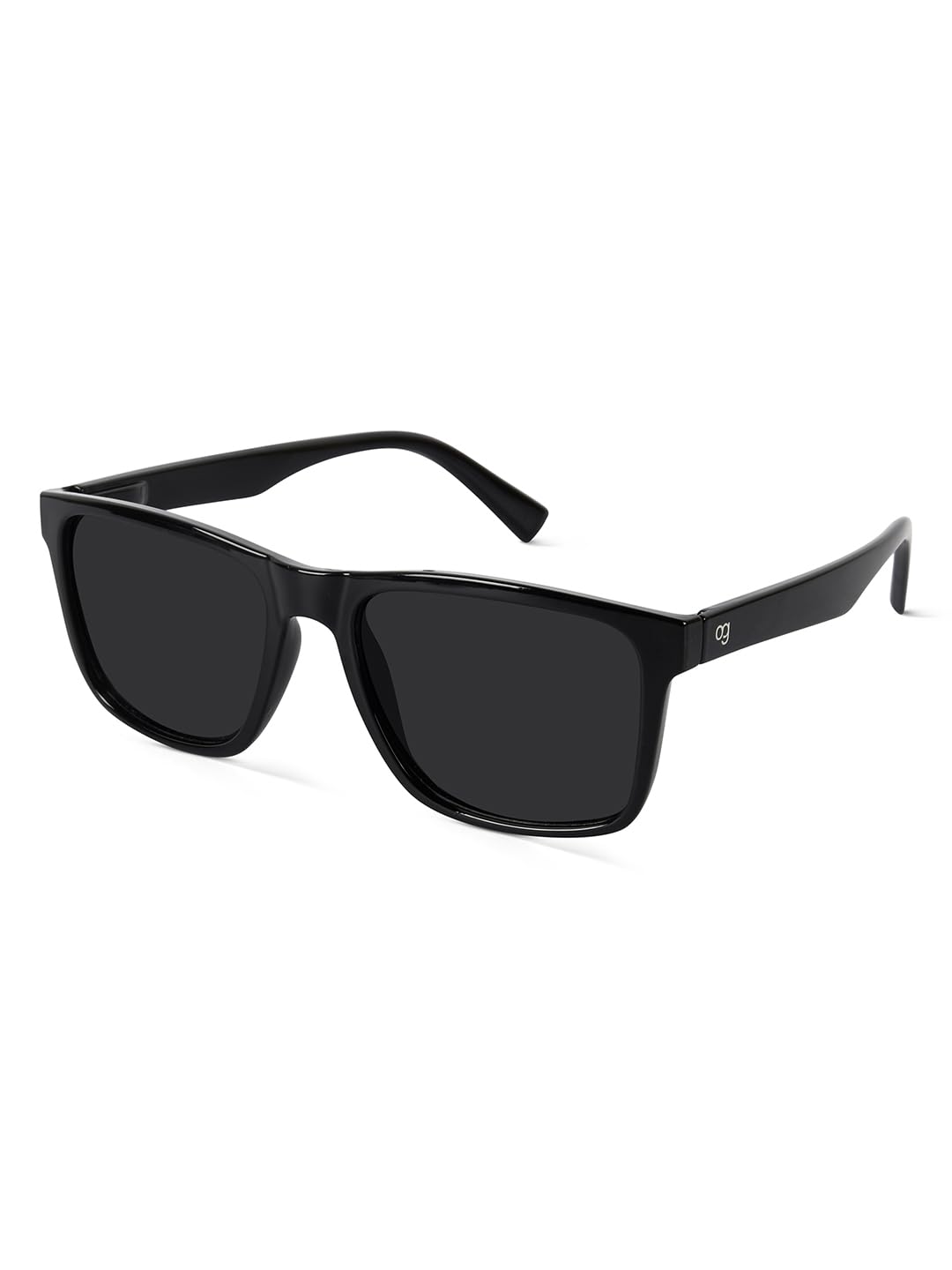 woggles Auralite Black Polarized Square Sunglasses for Unisex-picture-34