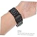 VALICLUD Replacement Watch Band Watch Bands Watch for Men Wristbands The Watche Smartwatch Stainless Steel Watch Band Fashion Watch Band Stylish Watch Strap Black