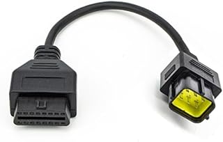 OBD2 Connector K CAN for Motorbike 6Pin to 16Pin Adapter Cables 3Pin for Housing 4Pin for BenelliY 6 Pin for Aprilia (Color : for Husqvarna 6Pin)