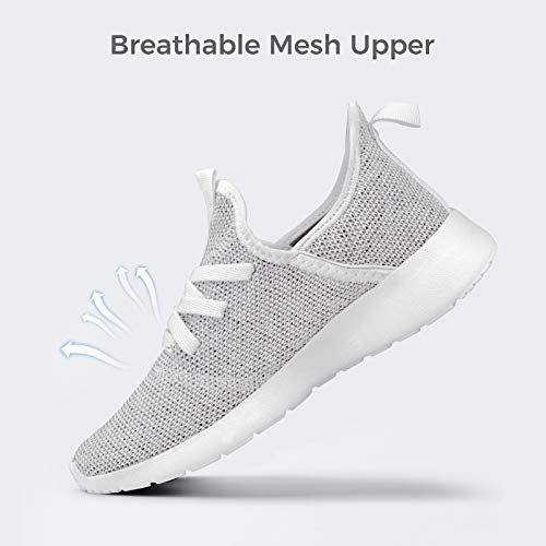 Image of Flysocks Womens Walking Sneakers Lightweight Comfortable Casual Fashion Sneakers Sports Gym Athletic Tennis Shoes, C-white Mix, 11