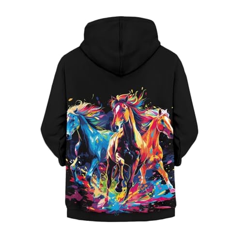 Image of Unisex Zipper Sweatshirt Boys Girls Hooded with 2 Pocket Pullover Hoodies for 6-16Y Kids