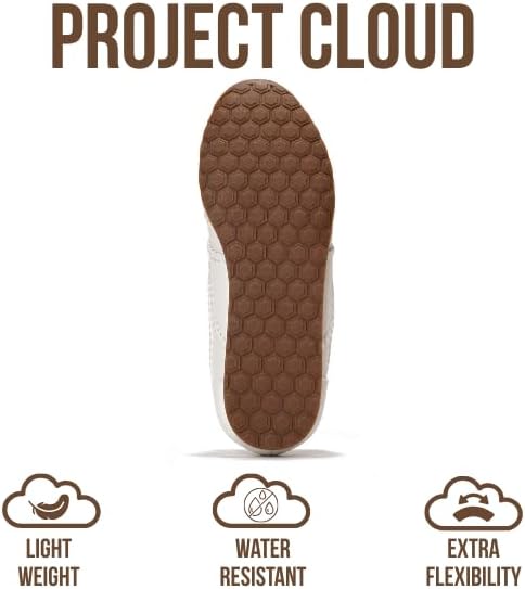 Project Cloud Leather Barefoot Shoes Women – Memory Foam Lace-Up Womens Sneakers – Lightweight & Non Slip Womens Shoes Casual – All-Day Women's Fashion Sneakers for 2026 (Monica,WHITPU,8.5) White - Image 5