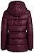 Jessica Simpson Womens Puffer Jacket - Full Zip Quilted Packable Insulated Winter Jackets for Women - Warm Womens Winter Coat, Size Medium, Merlot