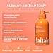 Saltair Body Wash, Exotic Pulp 2-Pack. Moisturizing Body Cleanser with Monoi Oil and Cupuacu Butter. Luxury Shower Gel for Women. Vegan, Cruelty-Free, Paraben-Free. 2x 17oz Pump Bottles.
