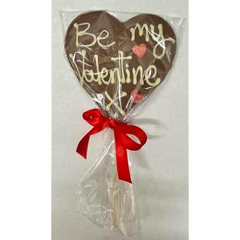 Personalised Milk Chocolate Heart Lolly Cover
