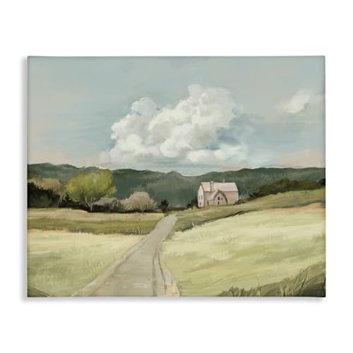 Stupell Industries 'Road Leading Home Countryside ', Canvas Art, 40 x 30 Inches, Easy to Hang and Sturdy, Made in USA, by Ziwei Li