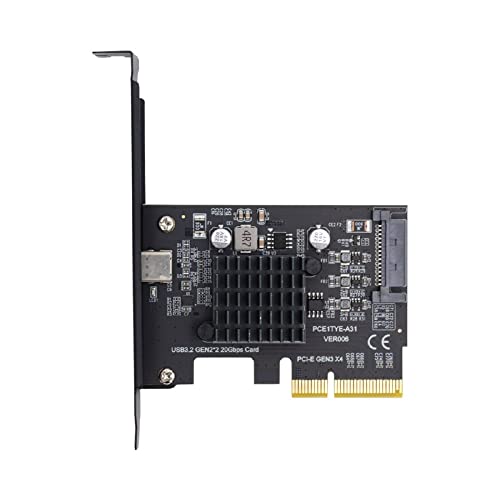 Xiwai 20Gbps USB 3.2 Gen2 Type-C USB-C to PCI-E 4X Express Card Adapter for Desktop Motherboard