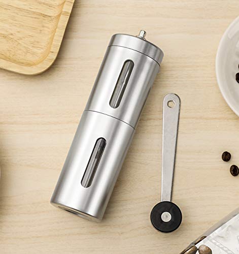 Libara Manuelle Kaffeemühle aus Edelstahl – Mini Kaffeemühle mit einstellbarer Einstellung – Bild 3