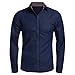 Produktbild Aoogo Männer Button Umlegekragen Denim Casual Langarm Shirts Tops Bluse