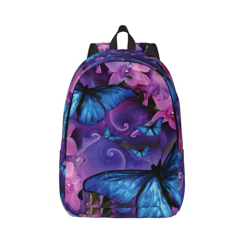 Sac à dos imprimé parc de golf OdDdot en toile avec motif papillon taille M