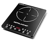 DETOLACHEF Portable Induction Cooktop, 1800W Induction Hot Plate Burner, 10 Temperature Setting, LED Sensor Touch, Kids Safety Lock, Auto-Off & Pan Detection, Electric Cooker with Timer