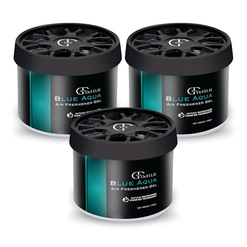 Image of Blue Aqua Gel Car Perfume | 120g Leakproof Air Freshener | Aqua Scent Car Perfume | Long-Lasting 30 Days | Premium Car Accessories (Pack of 3)