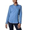 Columbia-Womens-PFG-Tamiami-II-UPF-40-Long-Sleeve-Fishing-Shirt Columbia Women's Tamiami II Long Sleeve Shirt, White Cap(blue), X-Large