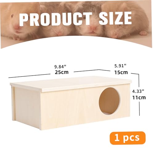 Maison hamster en bois sécurisée pour éviter les blessures