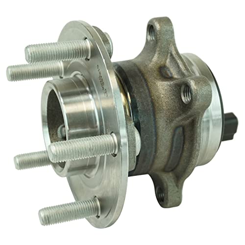Image of TRQ Rear Left and Right Wheel Bearing and Hub Assembly Set 2 Piece Compatible with 13-18 Ford Focus SE Without Active Park Assist 13-18 Focus ST S Titanium 17-18 SEL