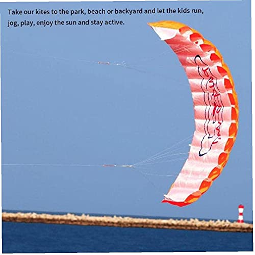 VusiElag Dual Linie Stunt Sport Weiche Drachen Mit Kontrollleiste Kitesurfen Outdoor Spielzeug Fliegende Kiteboard Orange - Image 5