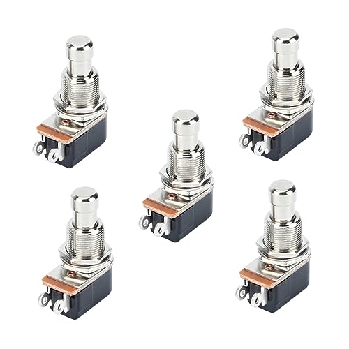 Levemolo Guitar Effects Button Foot Switch Pedal Metal 2 Pin Button Guitar Amps