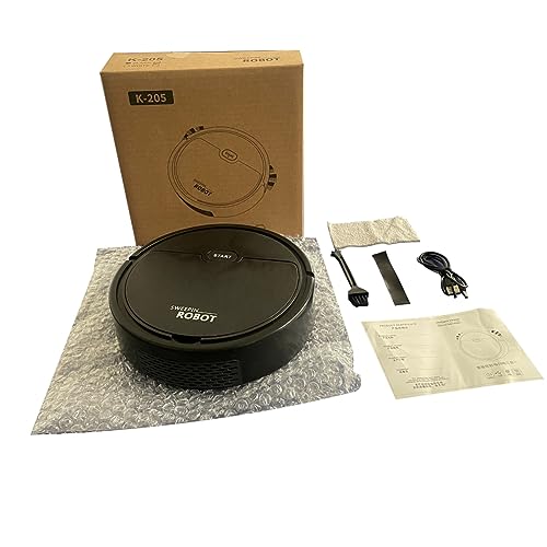 Oiqippnbv Robot de Barrido MultifuncióN Inteligente con USB Aspiradora de Barrido y Fregado 3 en 1 Aspiradora en, Negro