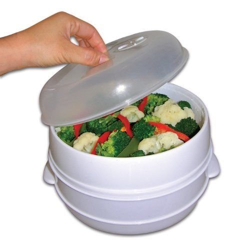 Maxell Power CE OLLA PARA MICROONDAS DOBLE PRESION COCINAR AL VAPOR SIN ACEITE SANO MICROVAP