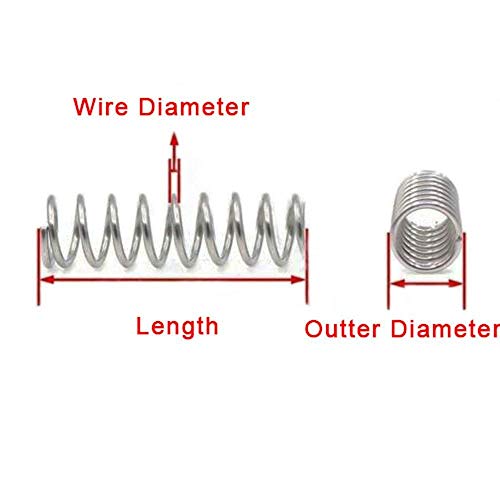 F-MINGNIAN-SPRING 2 Pezzi 304 in Acciaio Inox