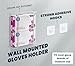 Alpine Glove Holder for Wall Mount - Latex Glove Holder Wire Glove Dispenser for Wall Disposable Glove Box & Tissue Box - Fits 2 Boxes (White)