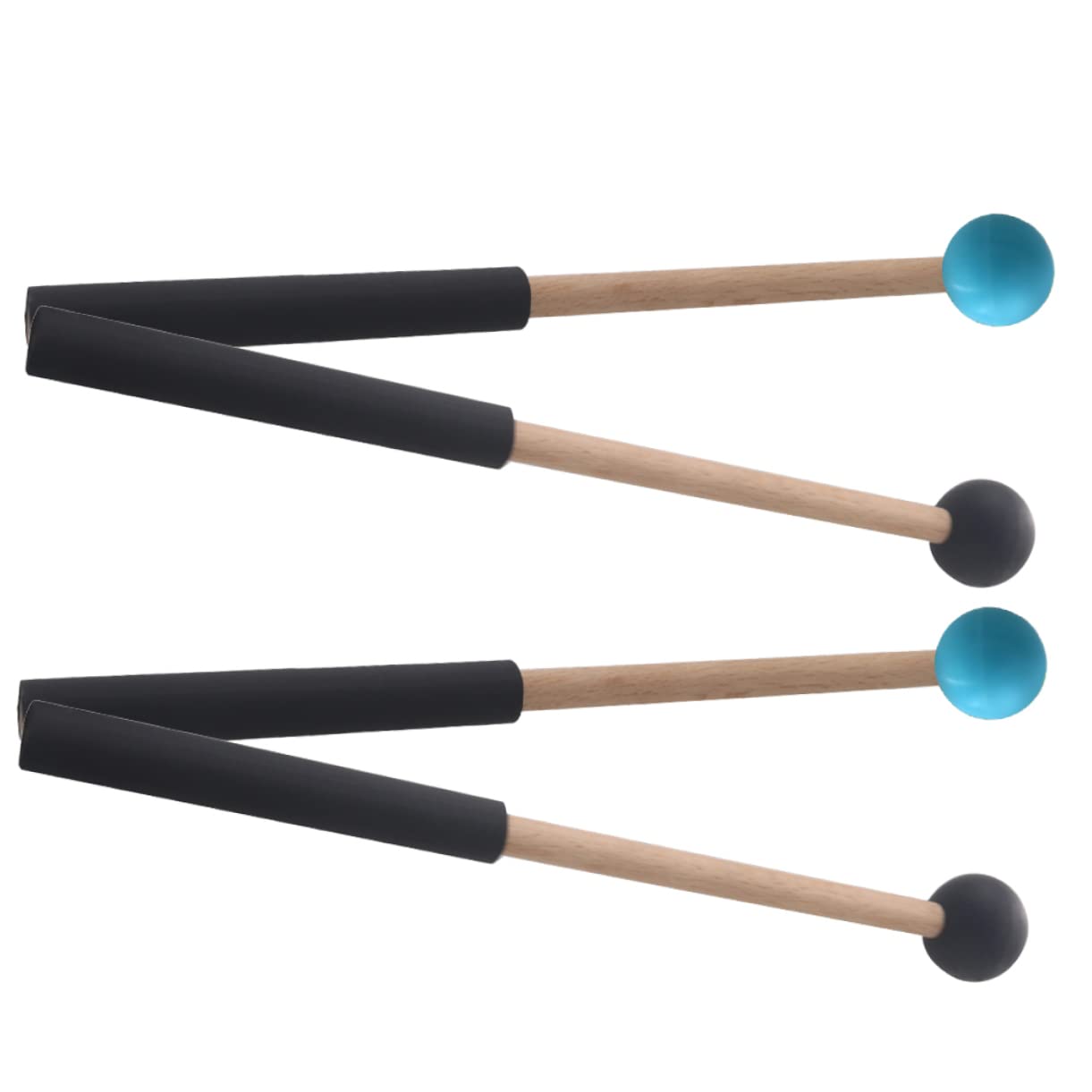 VICASKY 6pares Mallets De Percusión Para Marimba y Lengua De Diseño Ergonómico Cabezales Pulidos Para Instrumentos De Percusión