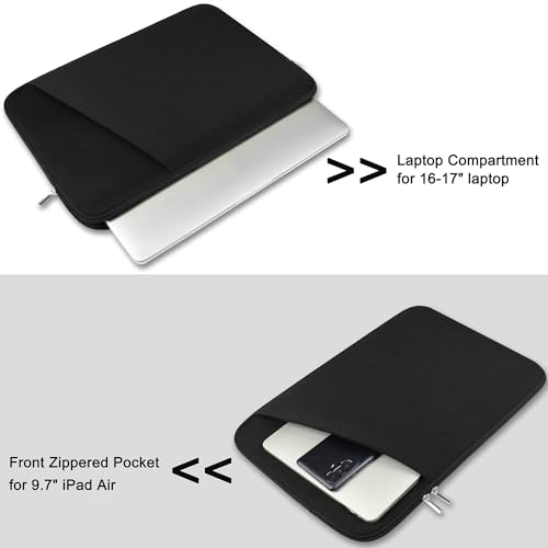 Image of Laptop Case 17 Inch, Durable Briefcase Cover Shockproof Protective Sleeve | Laptop Case, Handbags Briefcase Laptop Bag Compatible with 14 inch MacBook Air /Pro HP Asus Lenovo Notebook Computer