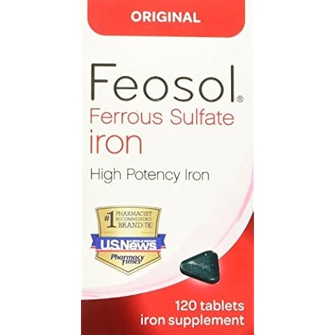 Feosol Ferrous Sulfate, 120 Count Pack of 6 Cover
