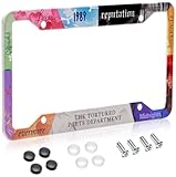 License Plate Frame for Car, Taylors Version Style Car Plate Frame with Screws for Standard Us Canada License Plate Holder, Stainless Steel Car Accessories 12x6 Inch