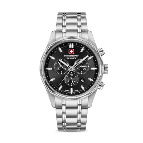 Image of Swiss Military Hanowa SMWGI0003104 - Swiss Made Round Blue Chronograph - Watch for Men