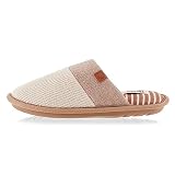 Floopi House Slippers for Women, Soft Ribbed Knit Closed Back Women Slipper, Multiple Layered Comfy