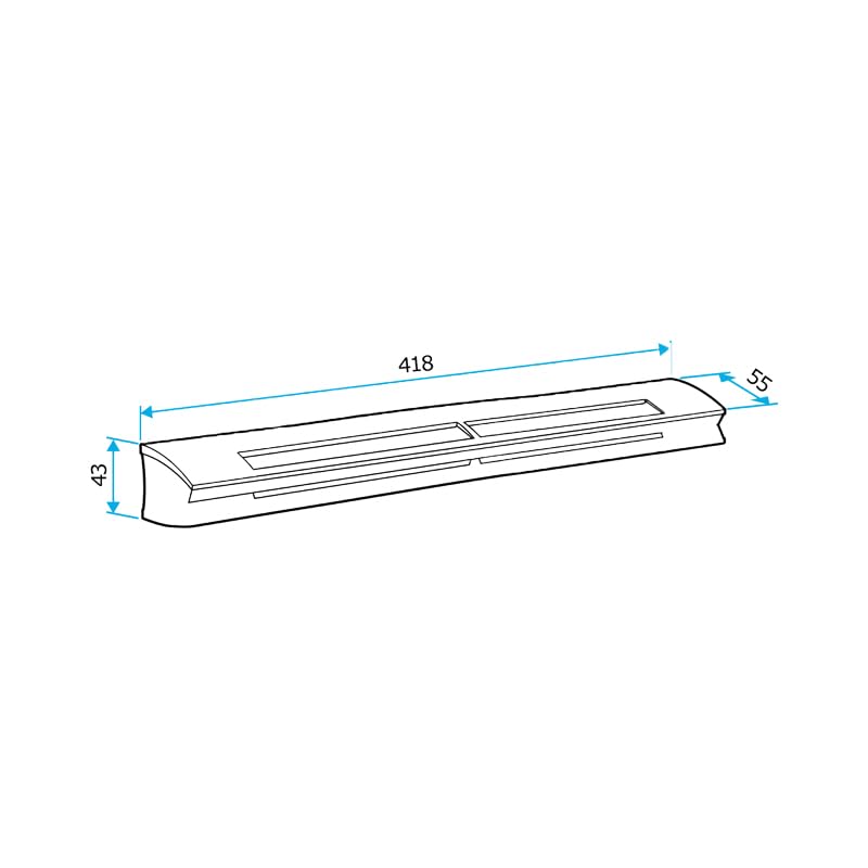 ALDES ENTREE AIR HYGROREGLABLE ACOUSTIQUE EHL 6 - 45 S 37DB - BLANC