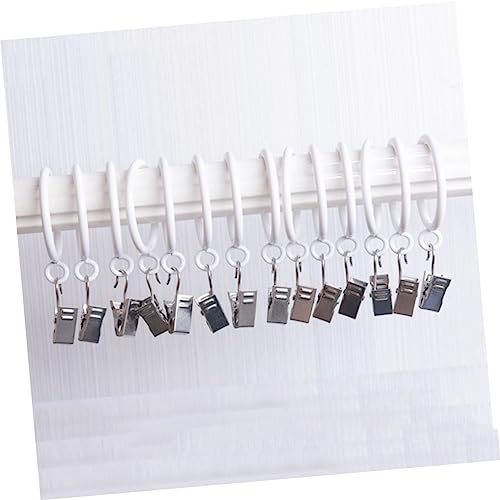 Anillas de cortina con clips metálicos CORHAD para colgar accesorios decorativos pack de 20 6