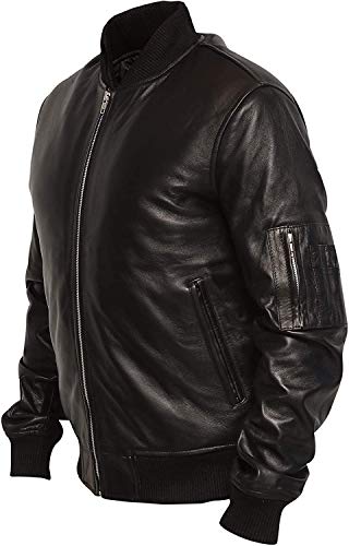 American MA1 Aviator Sheepskin Leather Flight Jacket