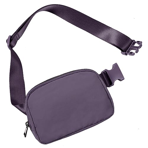 Image of ODODOS Unisex Mini Belt Bag with Adjustable Strap Small Fanny Pack for Workout Running Traveling Hiking, Navy Cosmos