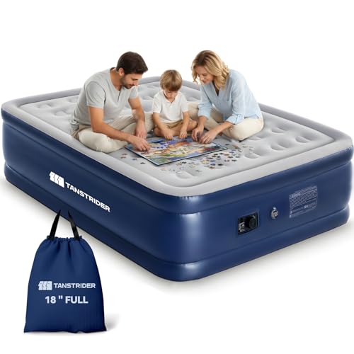 TANSTRIDER Air Mattress Full with Built in Pump