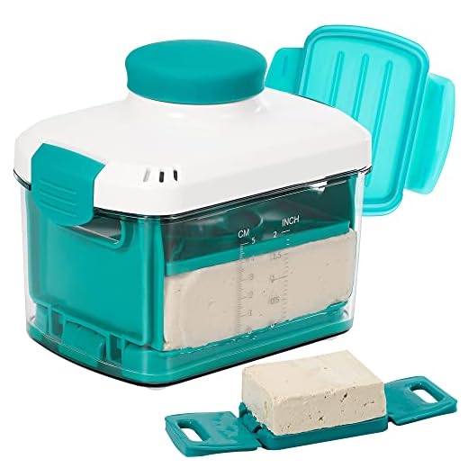 NOYA Adjustable Tofu Press - Vegan Tofu Presser to Speed up Removing Water from Silken, Firm, and Extra Firm Tofu in 10-30mins without Crack - BPA Free