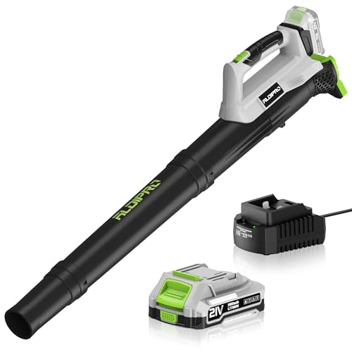 ALDIPRO Cordless Leaf Blower 21V Ultra-Lightweight 3.0 Lbs Electric Leaf Blower Cordless with Battery and Charger, Battery Powered Handheld Blowers for Lawn Care, Yard, Blowing Leaves