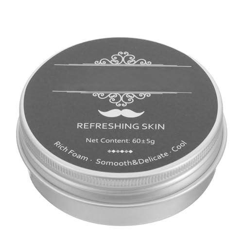 Generic Jabón de Afeitar para Hombres Aroma a Menta Barra Compacta para Afeitado Suave Limpieza Profunda para Barba y Piel Adecuado para Uso Diario y Viajes 1 Unidad