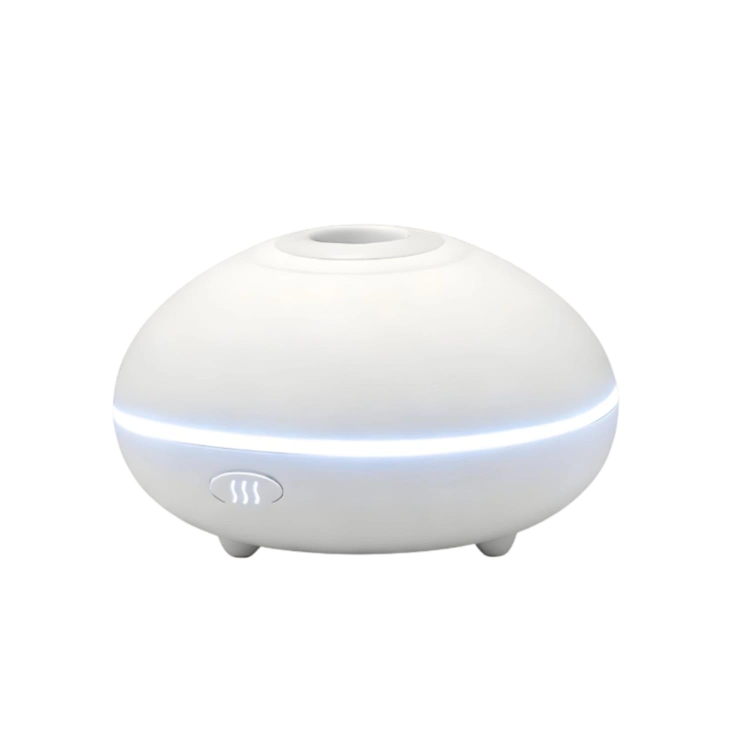 Slim-Line Flame Effect Humidifier Compact Desktop Humidifier Decorative Flame Dispenser Portable for Desk, Bedroom, Car, Office, Sd13 White-image-36
