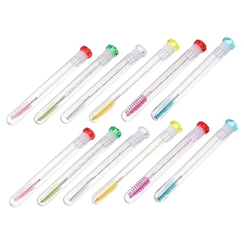 GANAZONO Pinceles De Pestañas Con Tubo Portátil y Diseño De Perfectos Para Extender y Dar Forma Las Pestañas y Cejas Para Maquillaje Profesional