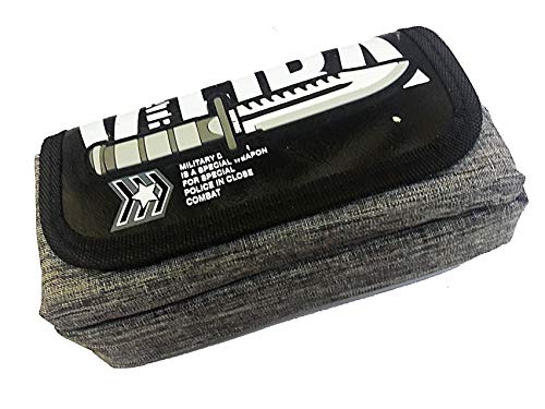 Khurana Plastic Cargo Military Printed Multipurpose Large 2 Zipper Pencil Pouch, Box with a Metal Gun AK47 Design Toy,Pack of 1 set,Multi color Khurana Plastic Cargo Military Printed Multipurpose Large 2 Zipper Pencil Pouch, Box with a Metal Gun AK47 Design Toy,Pack of 1 set,Multi color