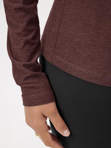 Image of ODODOS Women's Long Sleeve T-Shirt - Ultra Soft odSTRATUM Tech Performance Top UPF 50+ Breathable Crew Neck Pullover