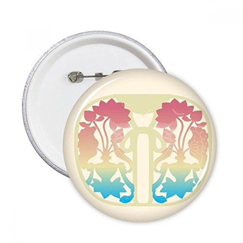 Pins rond fleur jaune badge bouton décoration de cadeau original