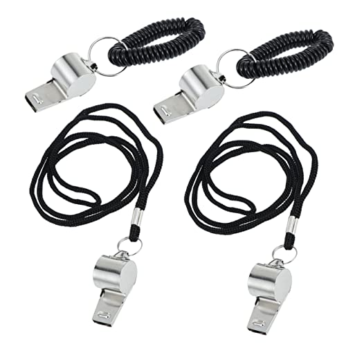 Set de 12 silbatos deportivos de acero inoxidable miniatura 7