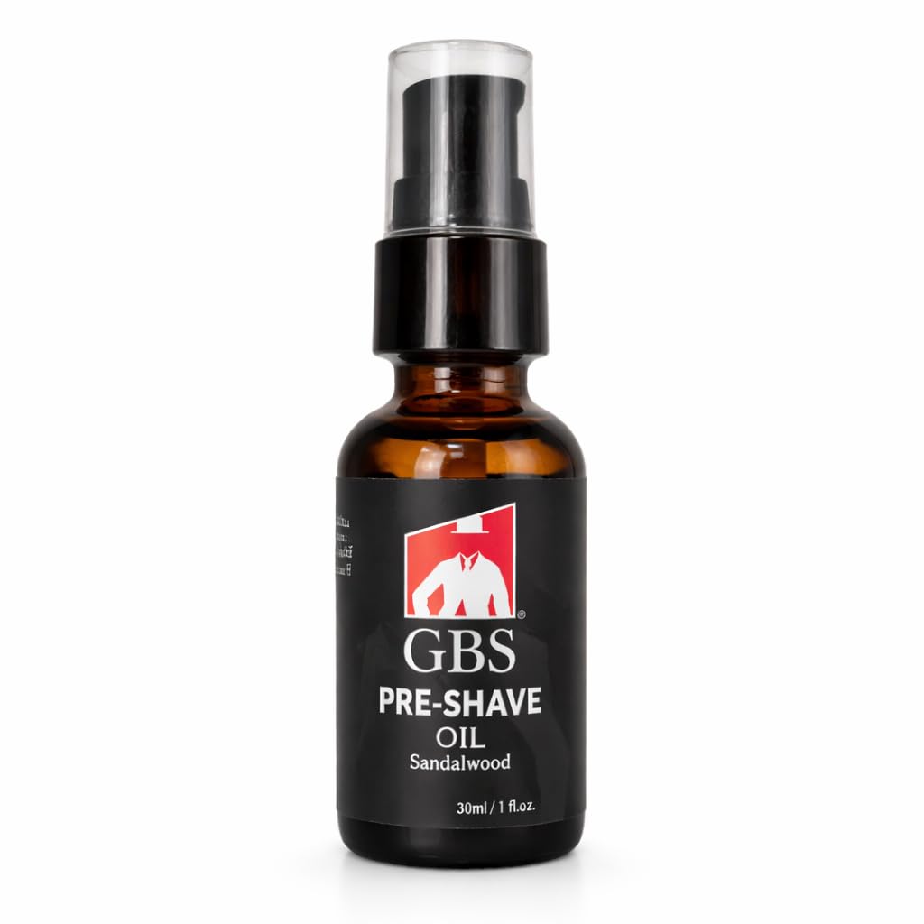 G.B.S Aceite antes del afeitado para pieles sensibles, madera de sándalo, 30 ml