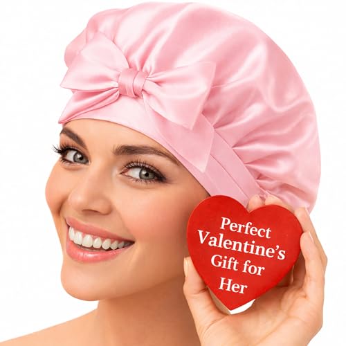 Silk Bonnet 100% Mulberry Silk Sleep Cap Breathable & Adjustable Sleeping Caps Silk Hair Wrap Women Night Cap for Curly Hair