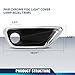 PIT66 Fog Light Cover Lamp Bezel Trims Compatible with Jeep Grand Cherokee 2016-2020 68261710AA, 68261711AA Pair Chrome