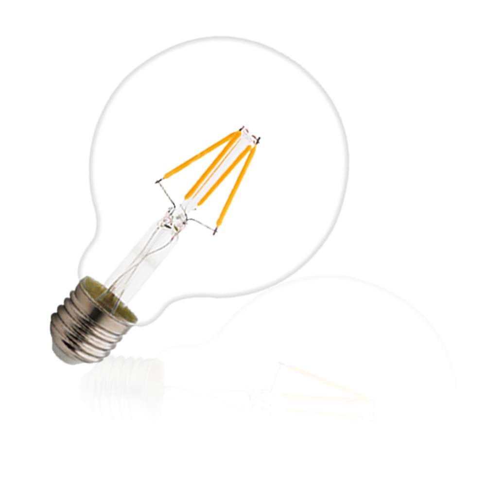 Bombilla E27 Vintage Edison Lamparas Antigua Retro Regulable Lampara Bulbo Filamento G95 4W Blanco Cálido - Pack de 18 Unidades