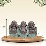 Zoom IMG-2 zen light statuetta 3 bonzes Zoom IMG-2 zen light statuetta 3 bonzes